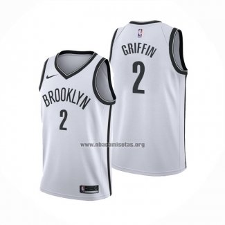 Camiseta Brooklyn Nets Blake Griffin NO 2 Association 2020 Blanco