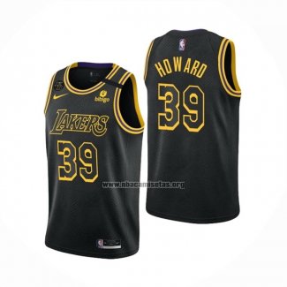 Camiseta Los Angeles Lakers Dwight Howard NO 39 Mamba 2021-22 Negro