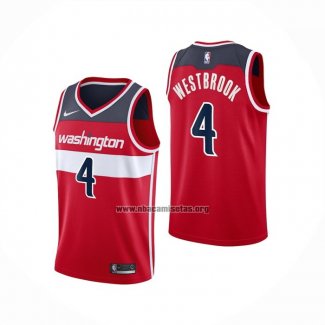 Camiseta Washington Wizards Russell Westbrook NO 4 Icon 2020-21 Rojo