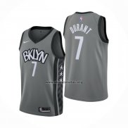 Camiseta Brooklyn Nets Kevin Durant NO 7 Statement 2019-20 Gris