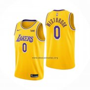 Camiseta Los Angeles Lakers Russell Westbrook NO 0 Icon 2020 Amarillo