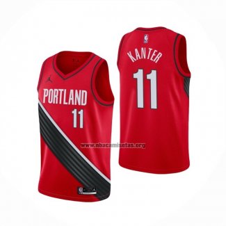 Camiseta Portland Trail Blazers Enes Kanter NO 11 Statement Rojo