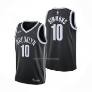 Camiseta Brooklyn Nets Ben Simmons NO 10 Icon 2021-22 Negro