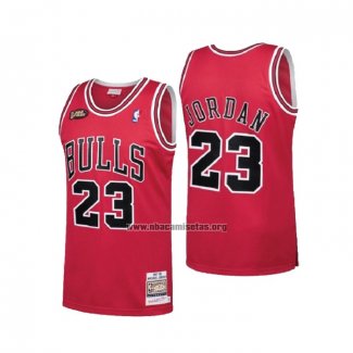 Camiseta Chicago Bulls Michael Jordan NO 23 1997-98 NBA Finals Mitchell & Ness Rojo