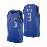 Camiseta Dallas Mavericks Nerlens Noel NO 3 Icon Azul