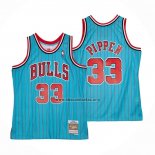 Camiseta Chicago Bulls Scottie Pippen NO 33 Mitchell & Ness 1995-96 Azul