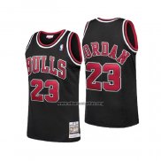 Camiseta Chicago Bulls Michael Jordan NO 23 Retro Negro