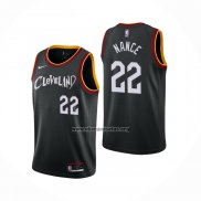 Camiseta Cleveland Cavaliers Larry Nance Jr. NO 22 Ciudad 2020-21 Negro