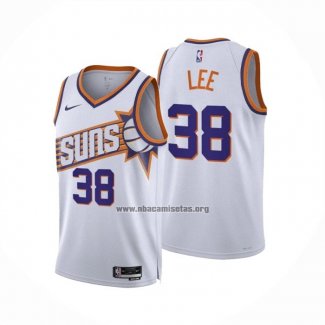 Camiseta Phoenix Suns Saben Lee NO 38 Association 2023-24 Blanco